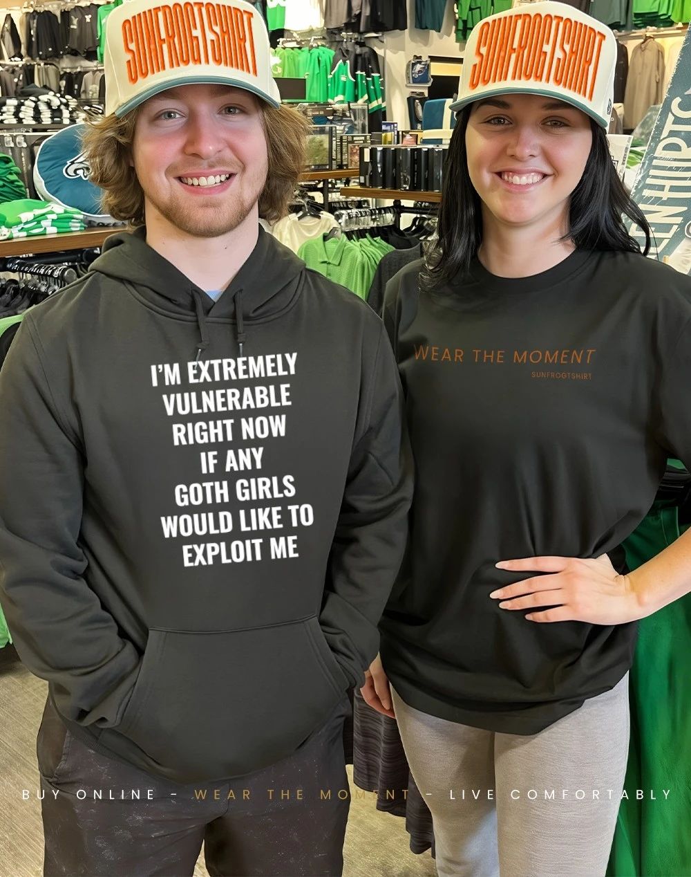 Extremely vulnerable right now if any goth girls would like to exploit me shirt