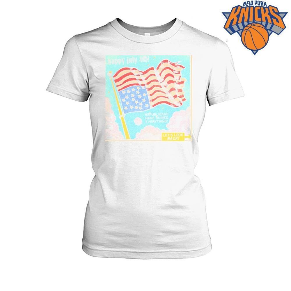 Happy 4th of July Flag Republicans Have Ruined Everything Political Protest shirt