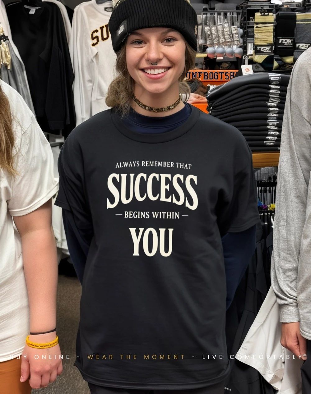 Chuck Norris always remember that success begins within you shirt