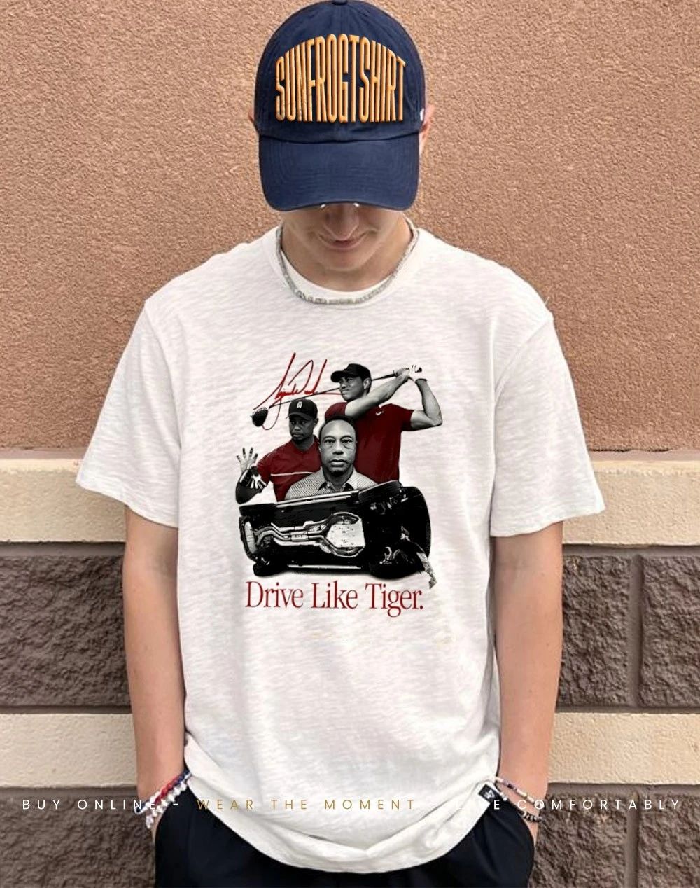 Tiger Woods Drive Like Tiger signature shirt