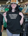 Day Baseball Rick Monday Cold Beer America Shirt