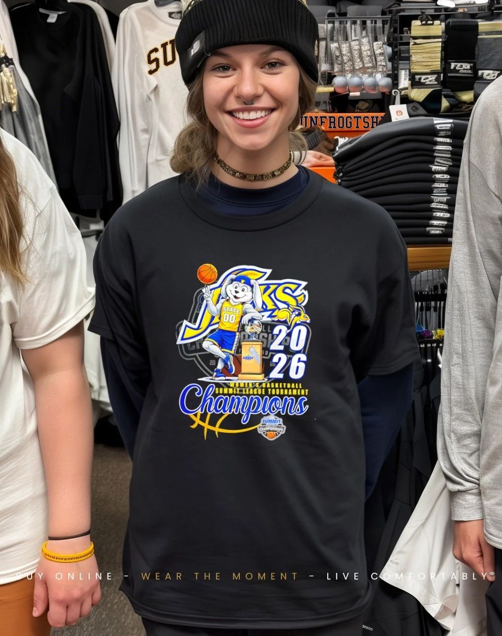 South Dakota State Jackrabbits Women’s Basketball 2026 Summit League Tournament Champions shirt