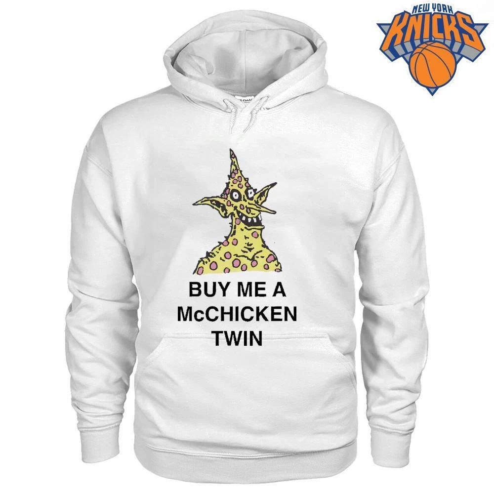 Buy Me A McChicken Twin Funny Yellow Spat Spotted Alien Creature Meme Shirt