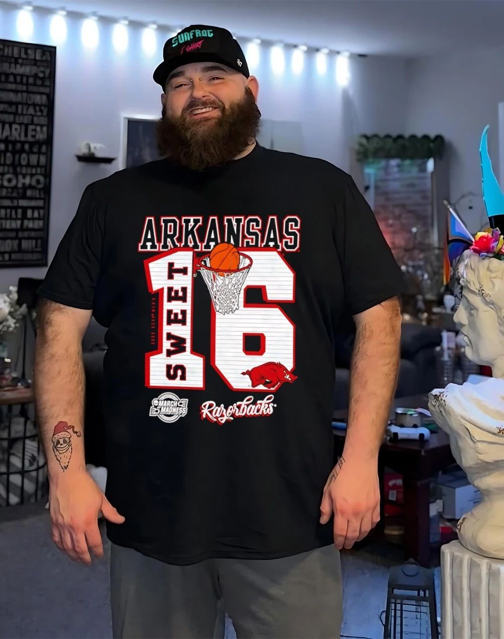 Arkansas Razorbacks 2026 NCAA March Madness Sweet 16 Bound shirt