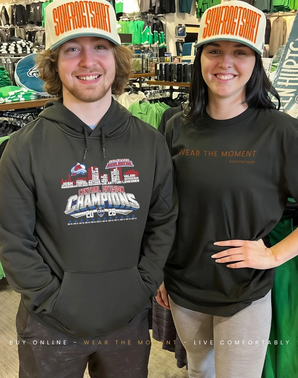 Colorado Avalanche 2026 Central Division Champions avalanche typo shirt