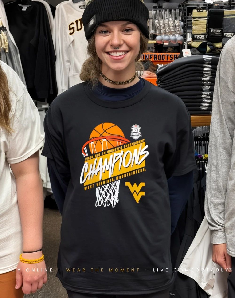 West Virginia Mountaineers 2026 Big 12 Women’s Basketball Tournament Champions shirt