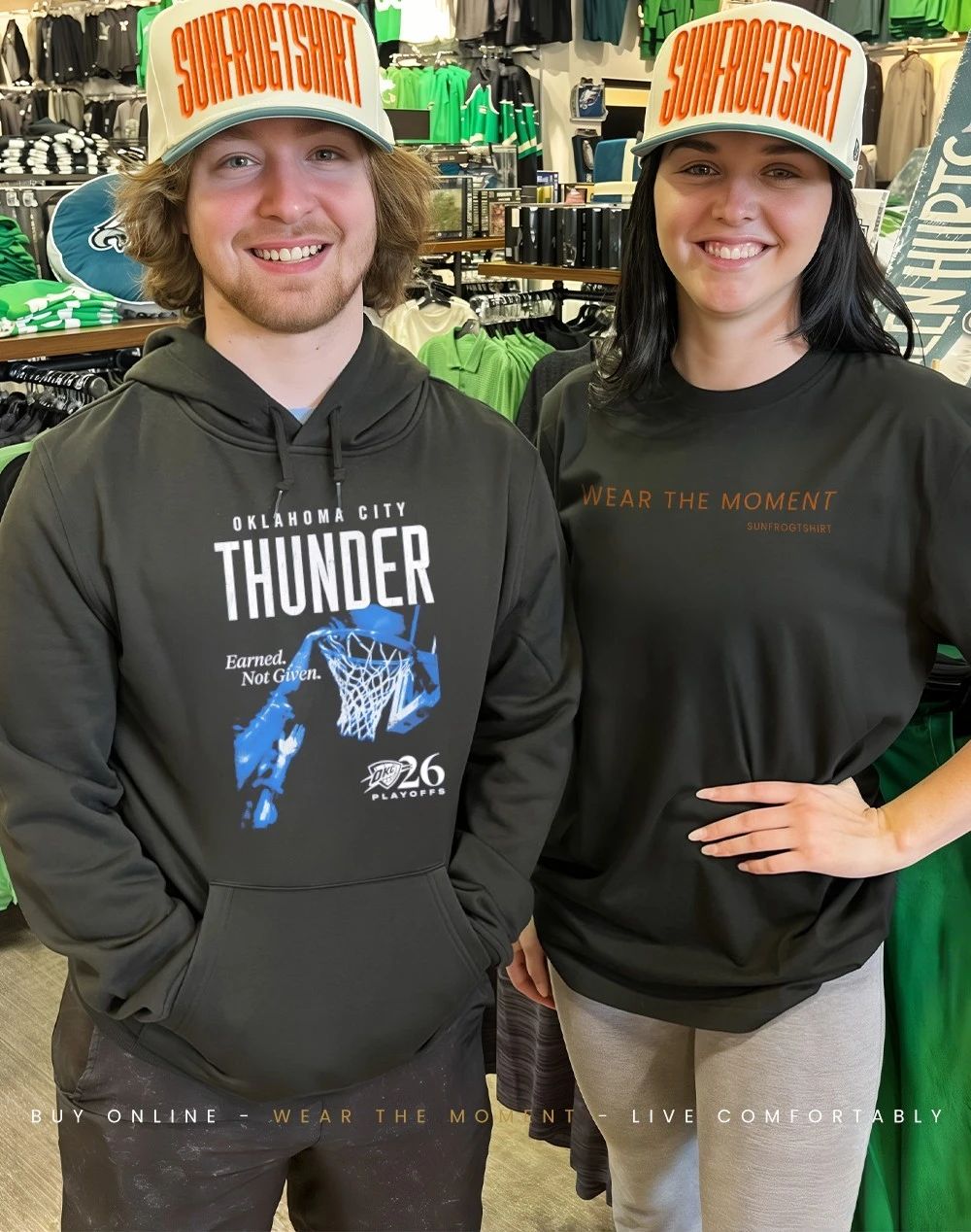 Oklahoma City Thunder 2026 NBA Playoffs Earned Not Given Dunk shirt