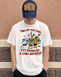 Take off yer’ coat it’s gonna be a long night shirt