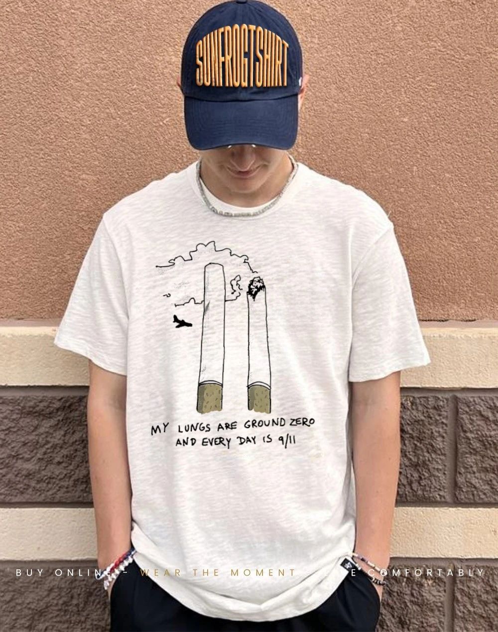 Cigs towel my lungs are ground zero and every day is 9 11 attacks shirt
