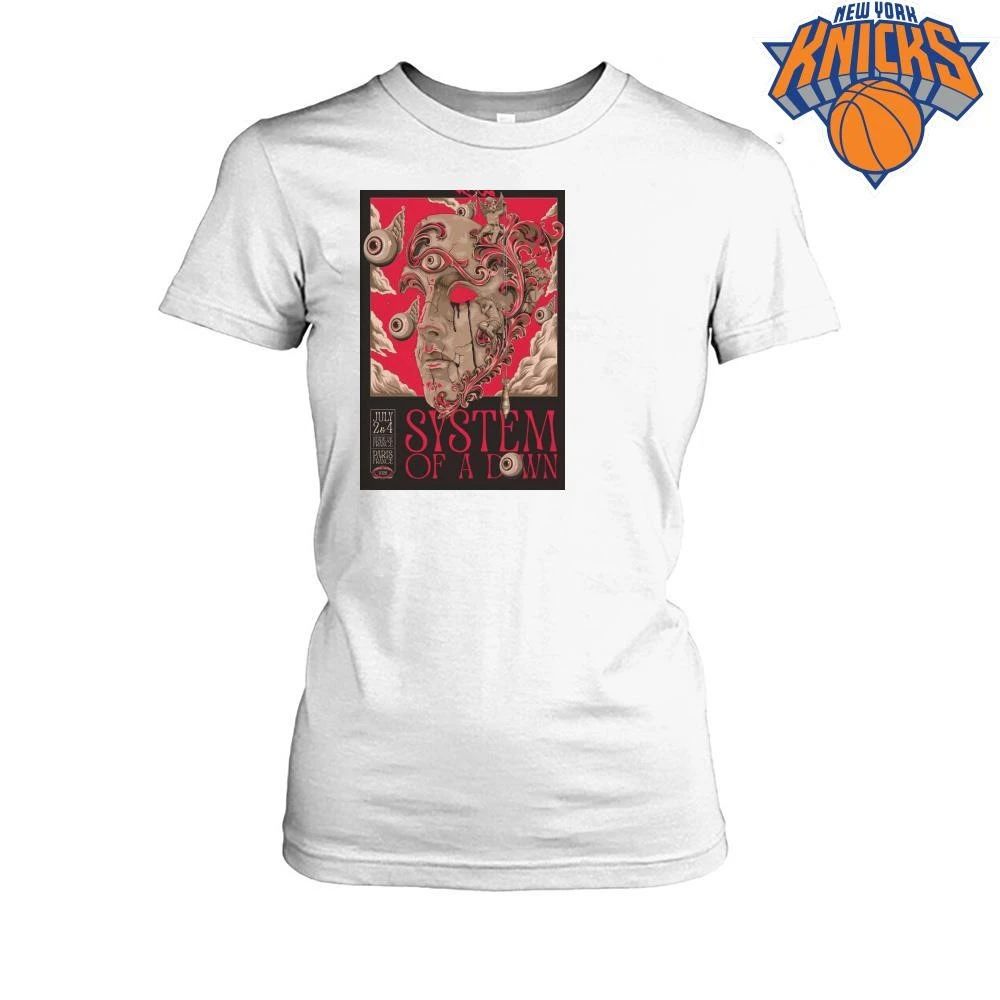 System Of A Down Jul 2-4 2026 Paris France Poster Shirt