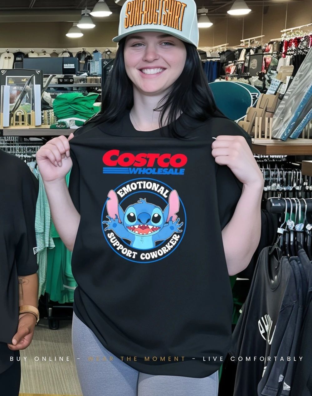 Costco emotional support coworker Bluey shirt
