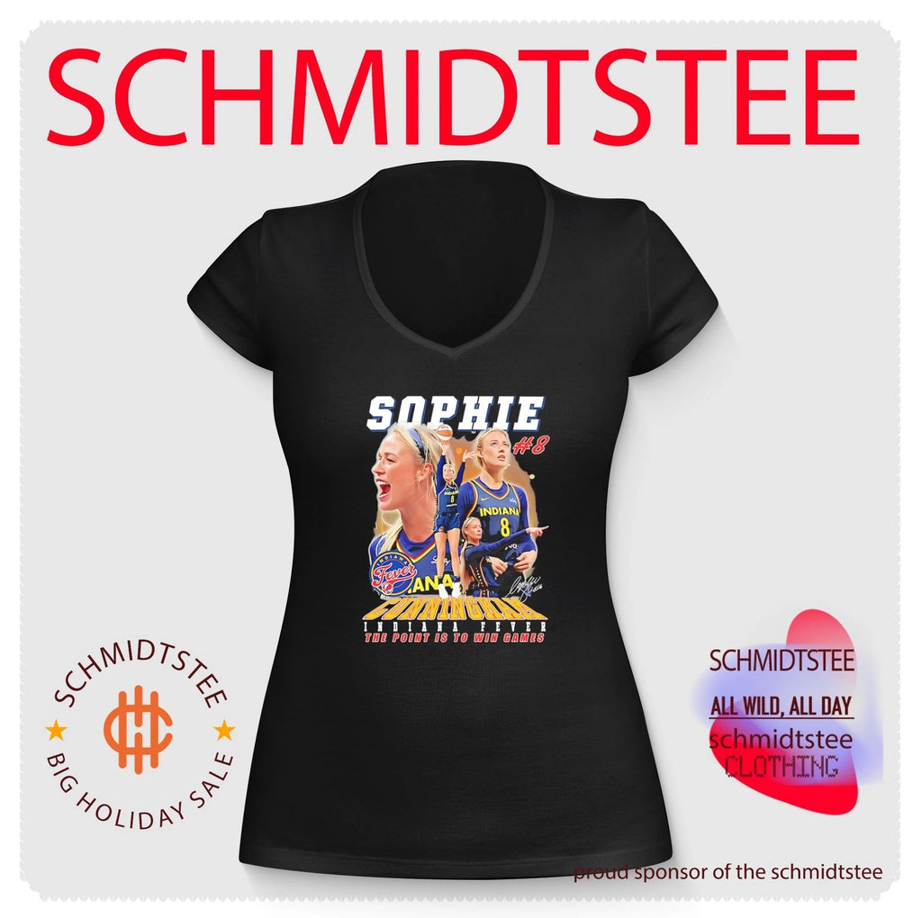 Indiana Fever Sophie Cunningham number 8 the point is to win games shirt