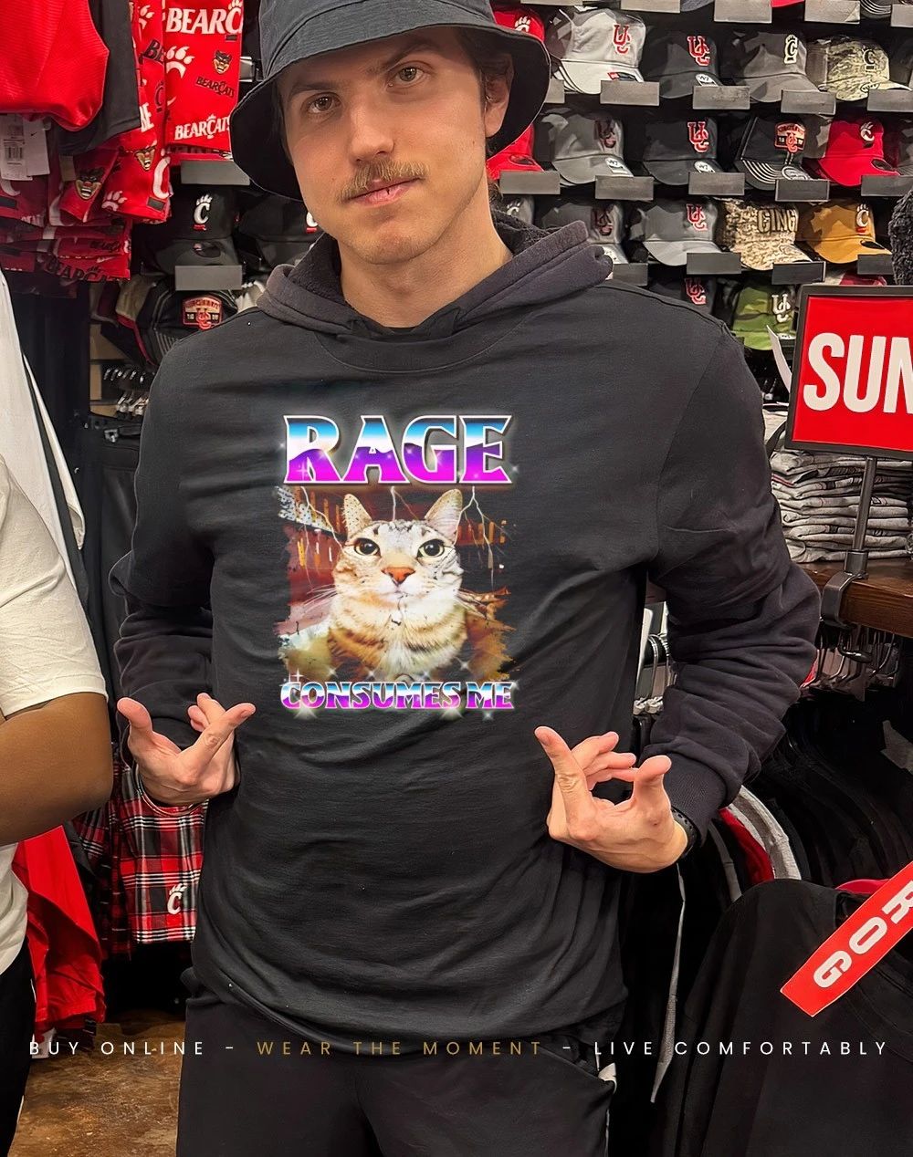 Cat Rage Consumes Me meme shirt