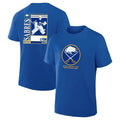 Buffalo Sabres Alex Lyon goalie card front and back shirt