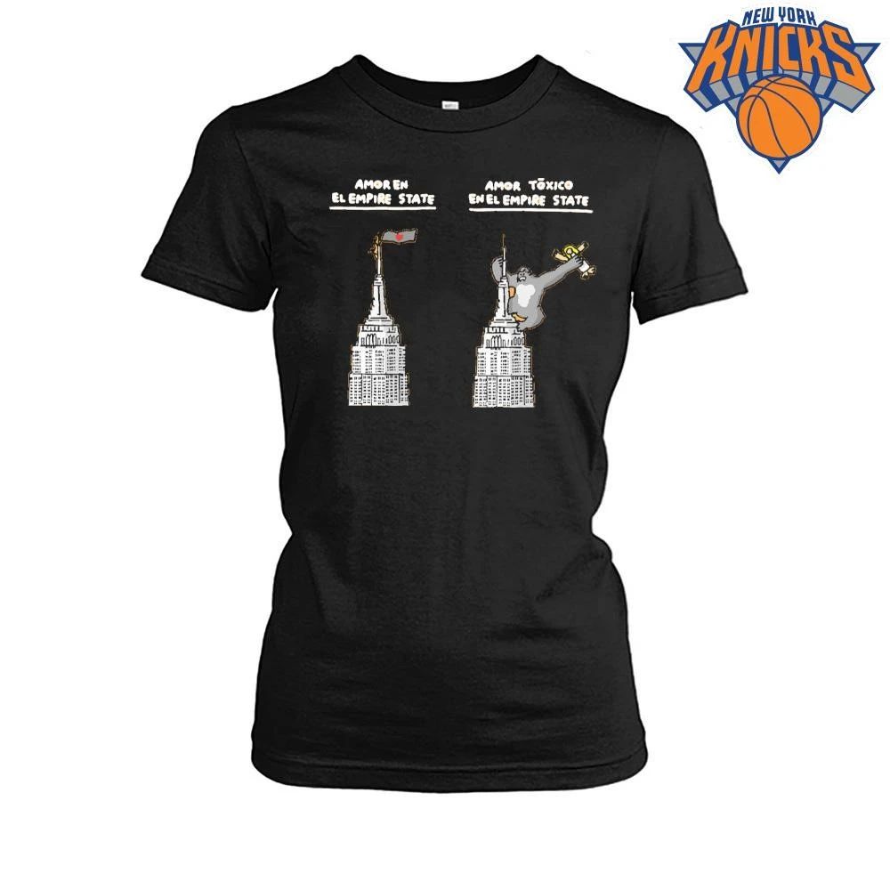 Amor Toxico En El Empire State King Kong Toxic Love Parody Cartoon shirt