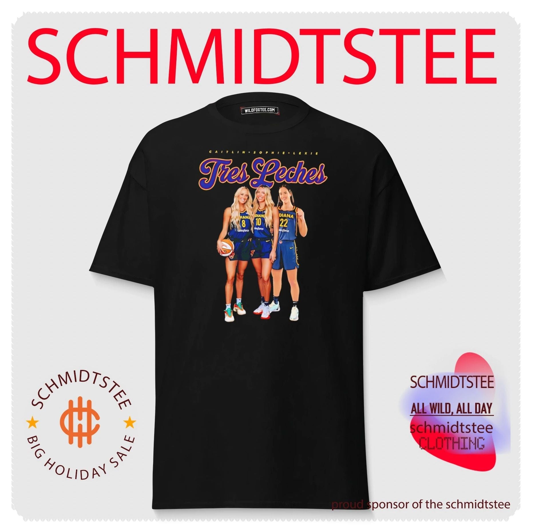 Indiana Fever Tres Leches Caitlin Sophie Lexie vintage shirt