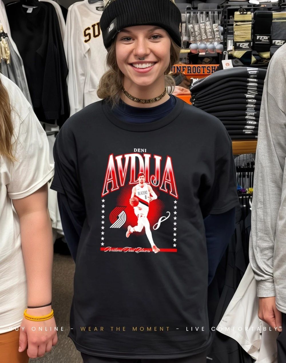 Deni Avdija Portland Trail Blazers hype shirt