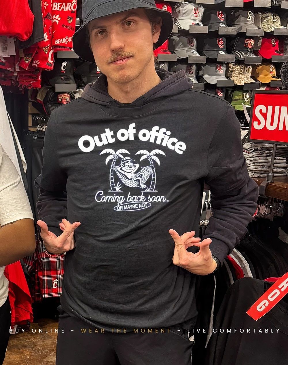 Monkey out of office coming back soon or maybe not shirt