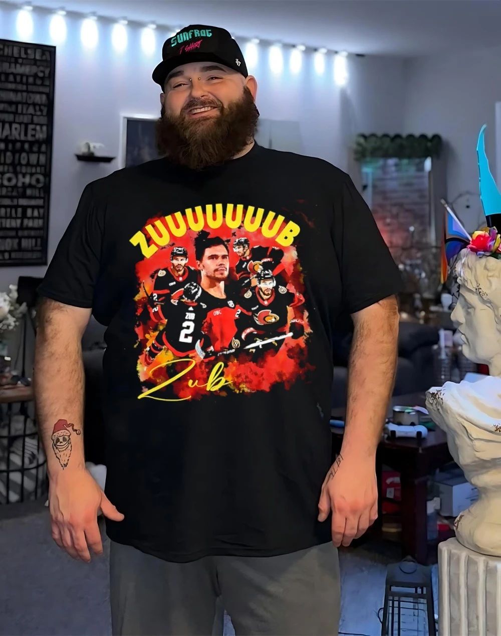 Ottawa Senators Artem Zub ZUUUB Sens collage graphic shirt