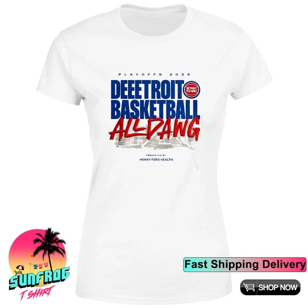 Detroit Pistons Playoffs 2026 Deeetroit Basketball All Dawg Shirt