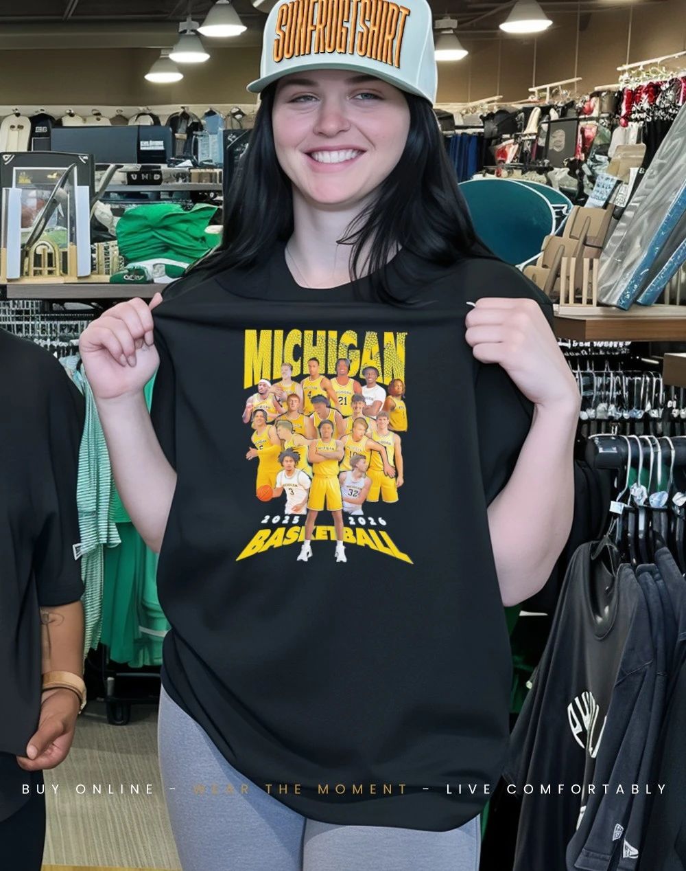 Michigan Men’s Basketball 2025 2026 team collage shirt
