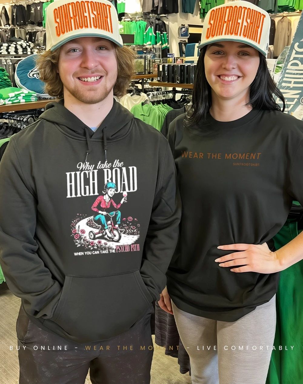Why take the high road when you can take the Psycho Path shirt