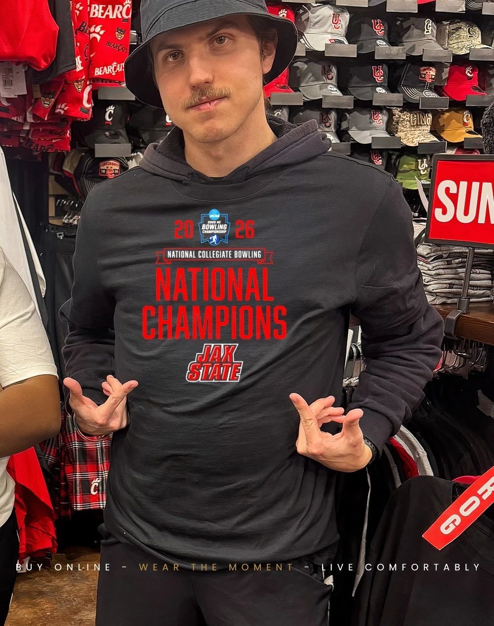 Jacksonville State Gamecocks 2026 NCAA Bowling National Champions logo shirt