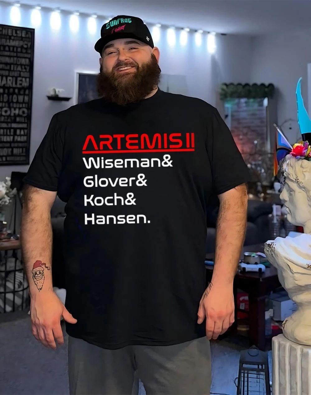 Artemis II Crew Names Space Mission Unisex Shirt
