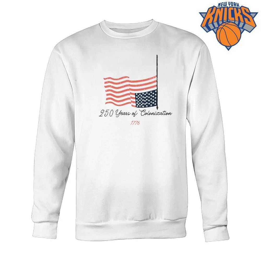 Vintage Upside Down American Flag 250 Years of Colonization 1776 shirt