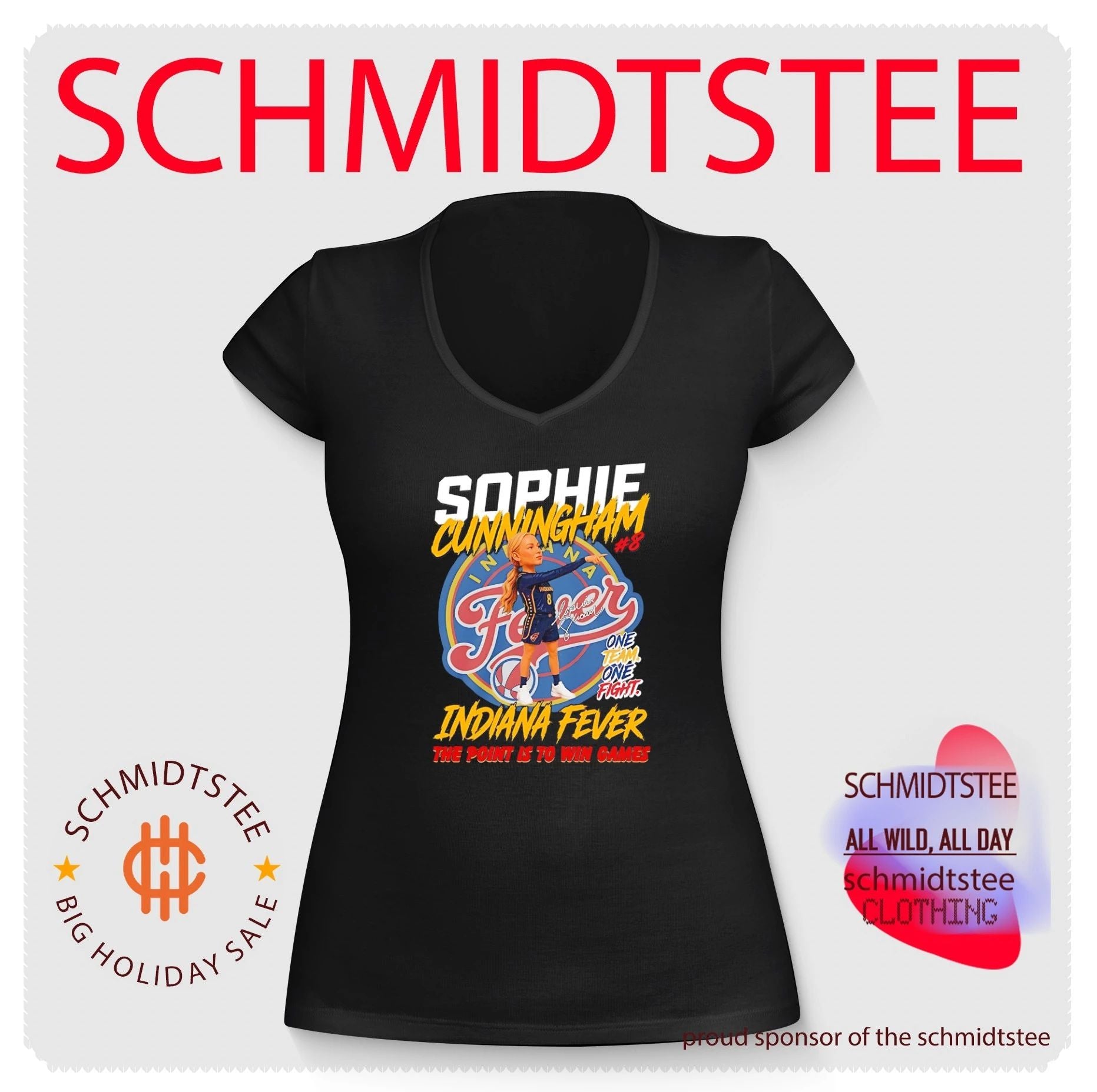 Indiana Fever Sophie Cunningham chibi the point is to win games shirt
