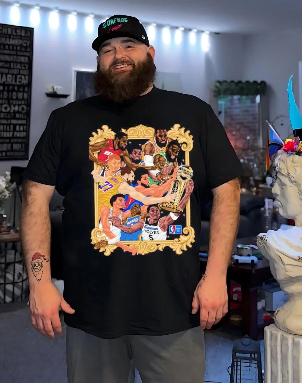 NBA Playoffs 2026 Players chasing Trophy shirt