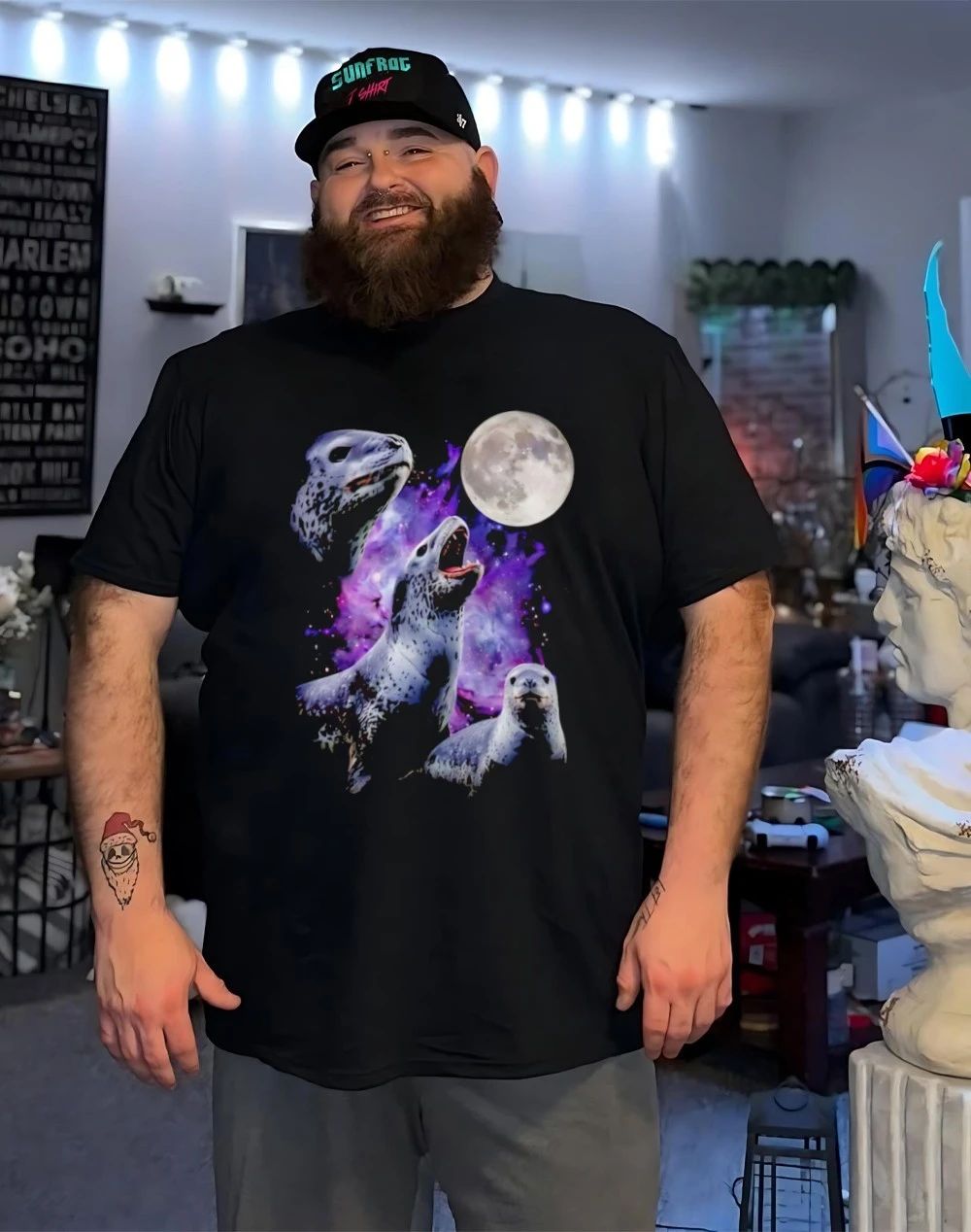 3 Seals Howling At The Moon Shirt