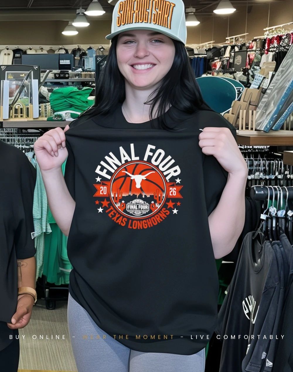 Texas Longhorns WBB 2026 Final Four city skyline shirt