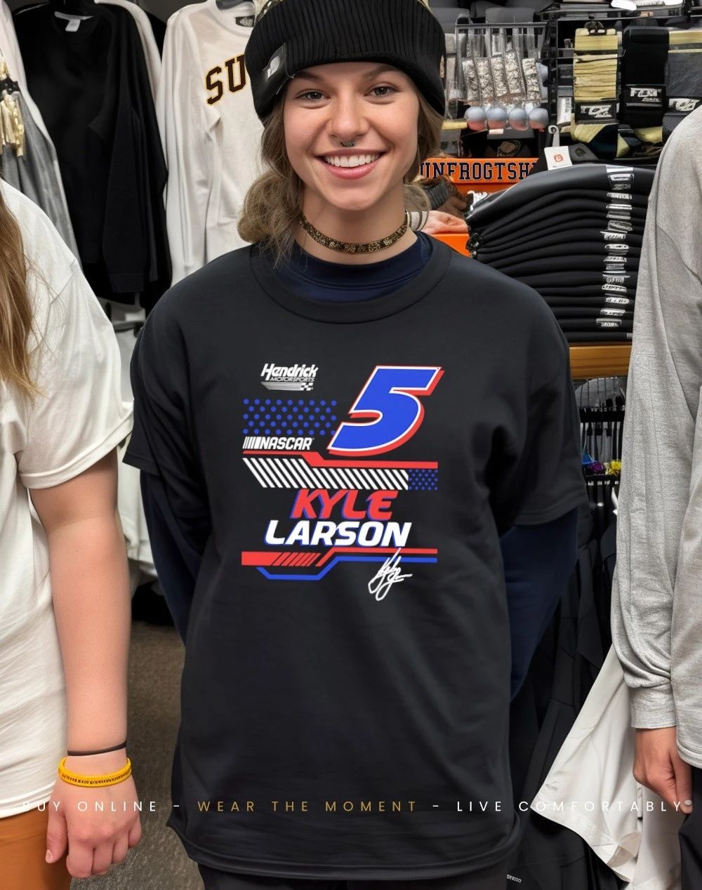 Kyle Larson 5 Vive La Fete Nascar Driver signature shirt