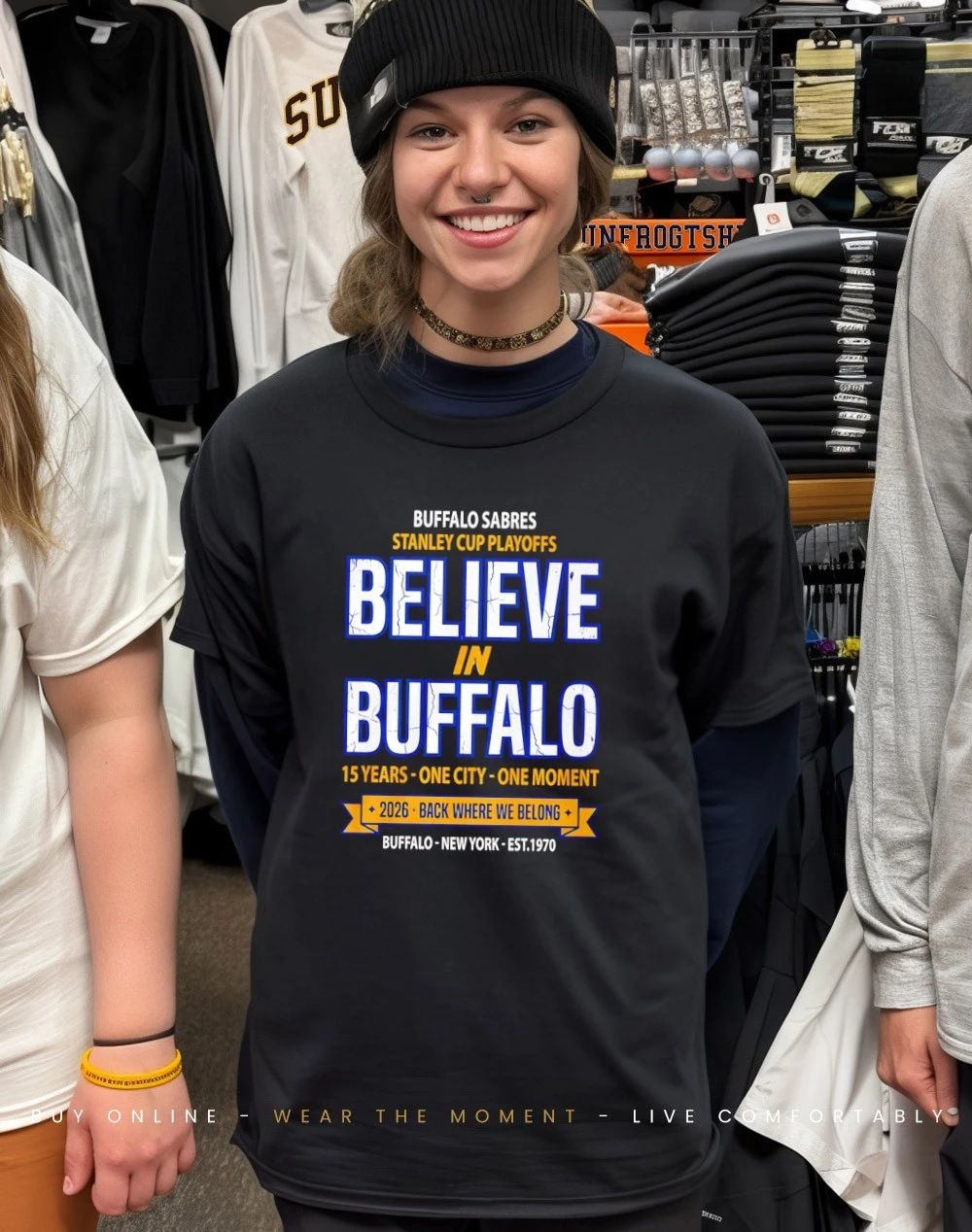 Buffalo Sabers Stanley Cup Playoffs Believe in Buffalo 125 years one city one moment shirt