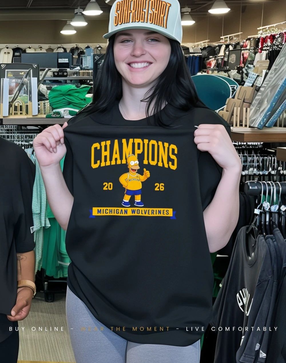 Homer Simpson Michigan Wolverines Champions 2026 shirt