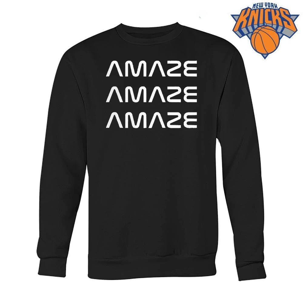 Amaze Mirror Optical Illusion Ambigram Typographic Text Graphic Shirt
