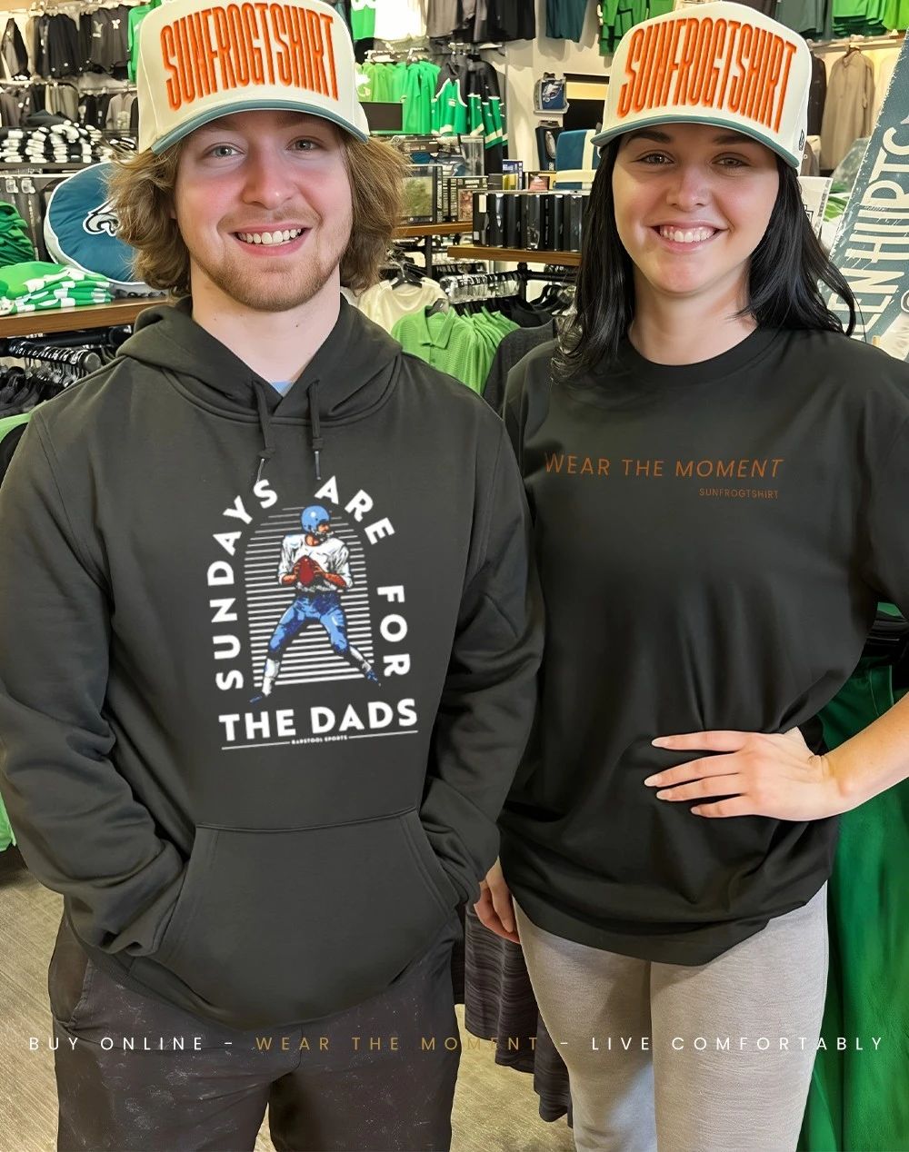 Sundays are for the dads football player shirt