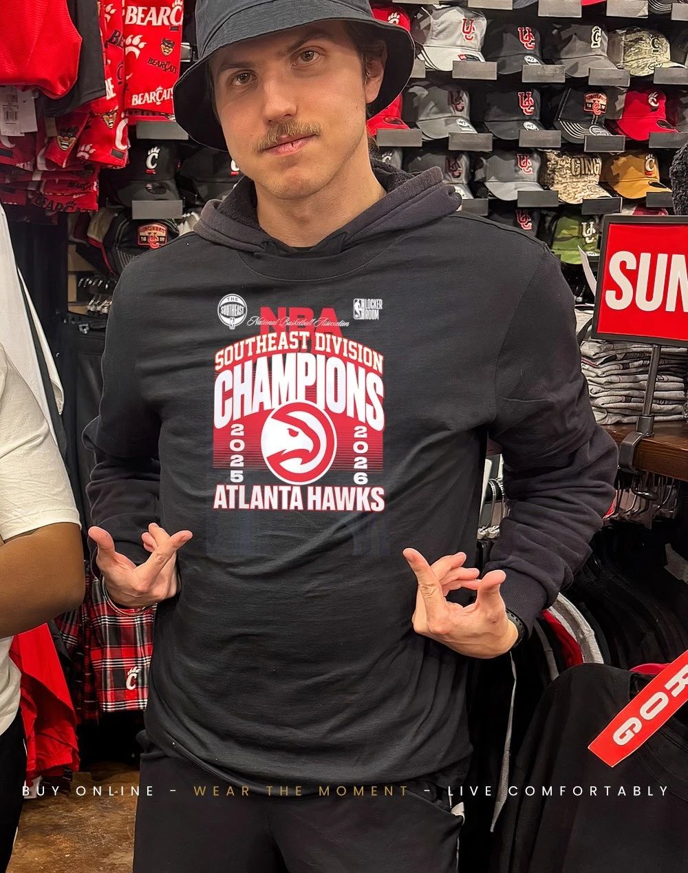 Atlanta Hawks 2025 2026 Southeast Division Champions Locker Room shirt