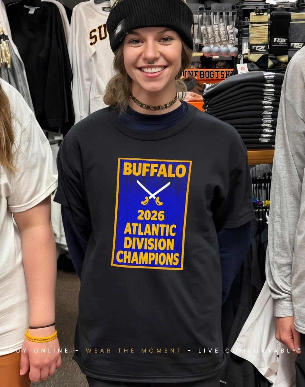 Buffalo Hockey 2026 Atlantic Division Champions banner shirt