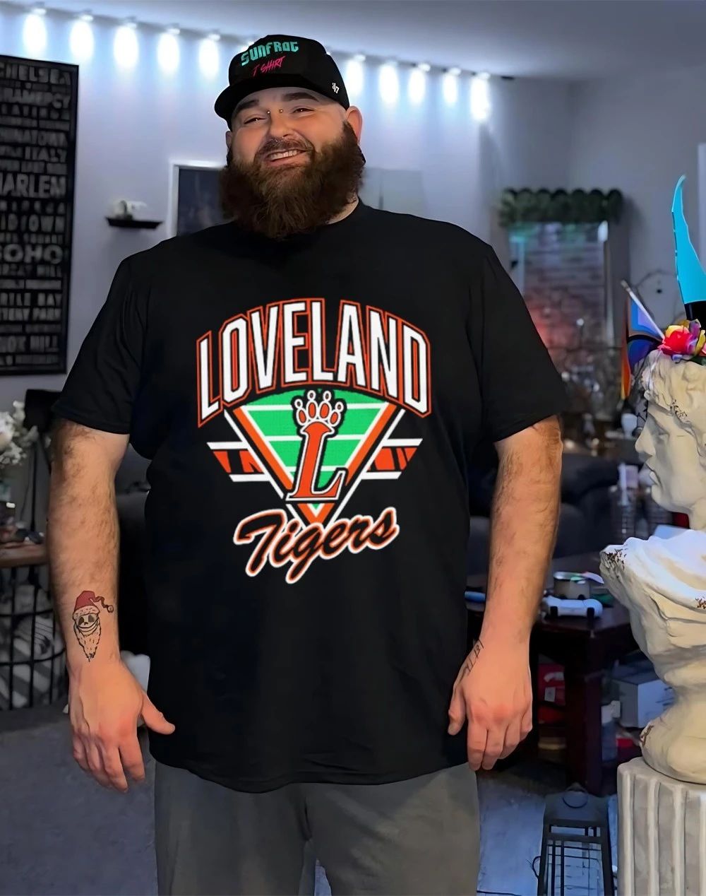 Loveland Football Community Loveland Tigers Retro Gridiron shirt