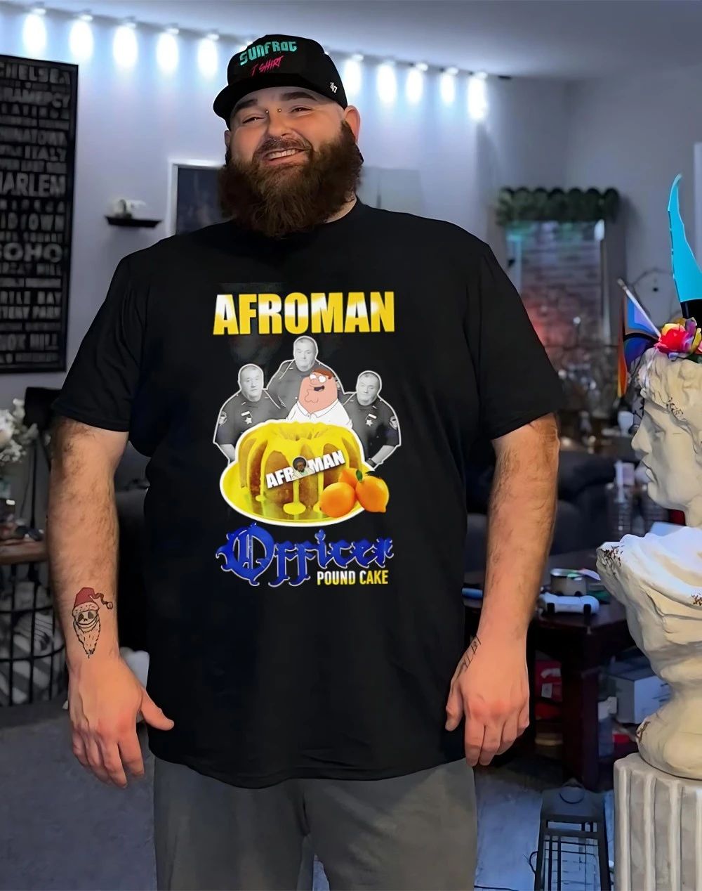 Lemon Pound Cake Afroman Police shirt