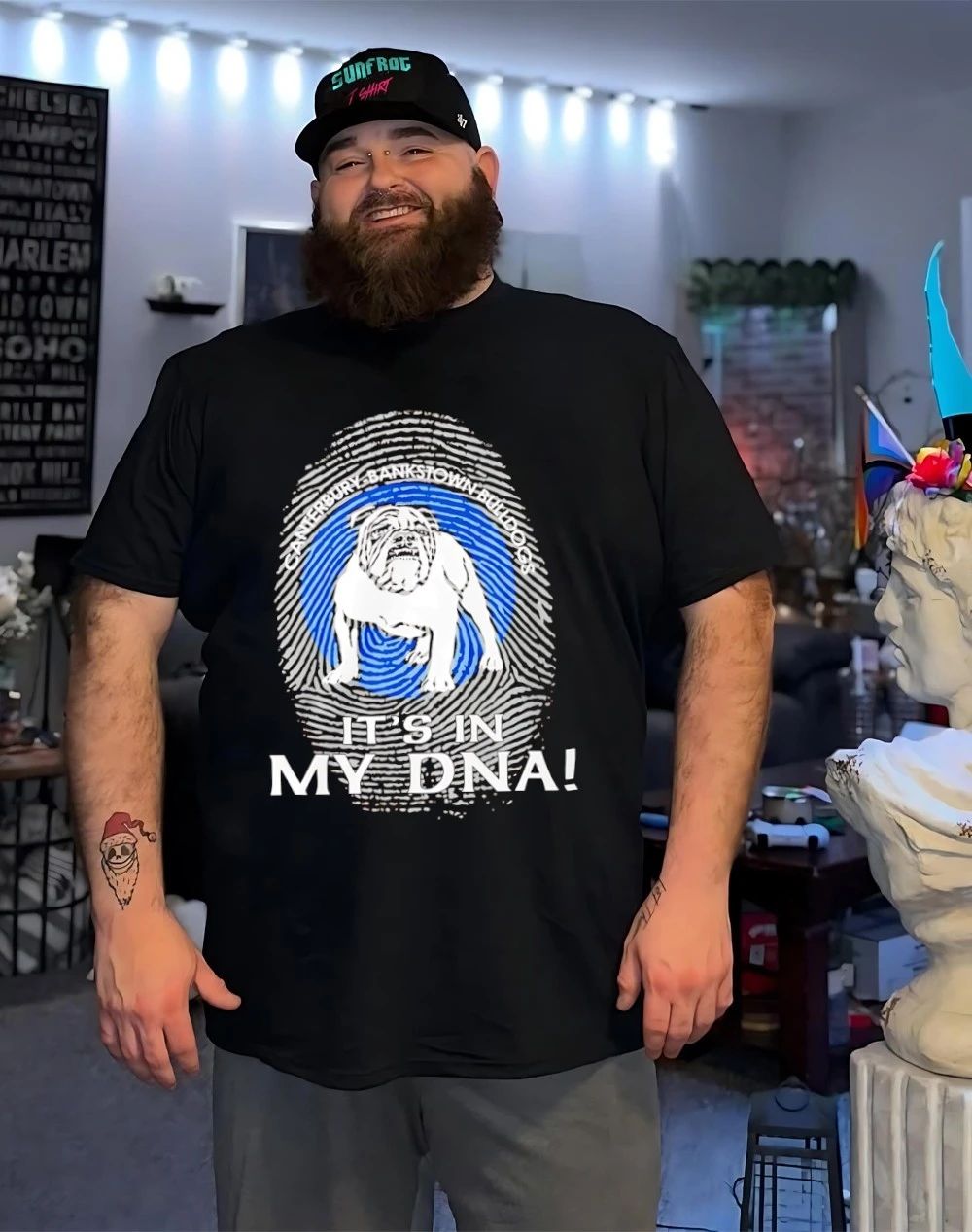 Canterbury-Bankstown Bulldogs it’s in my DNA fingerprint shirt