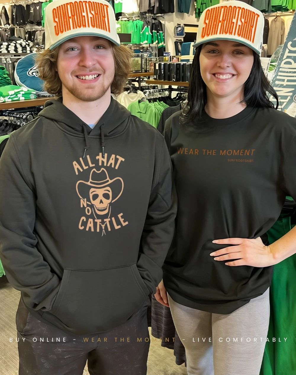 Cowboy skull all hat no cattle shirt