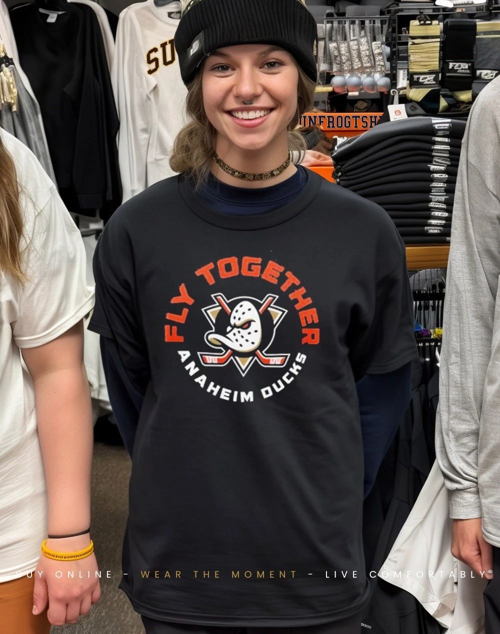 Anaheim Ducks Fly Together Orange Country 2026 logo shirt