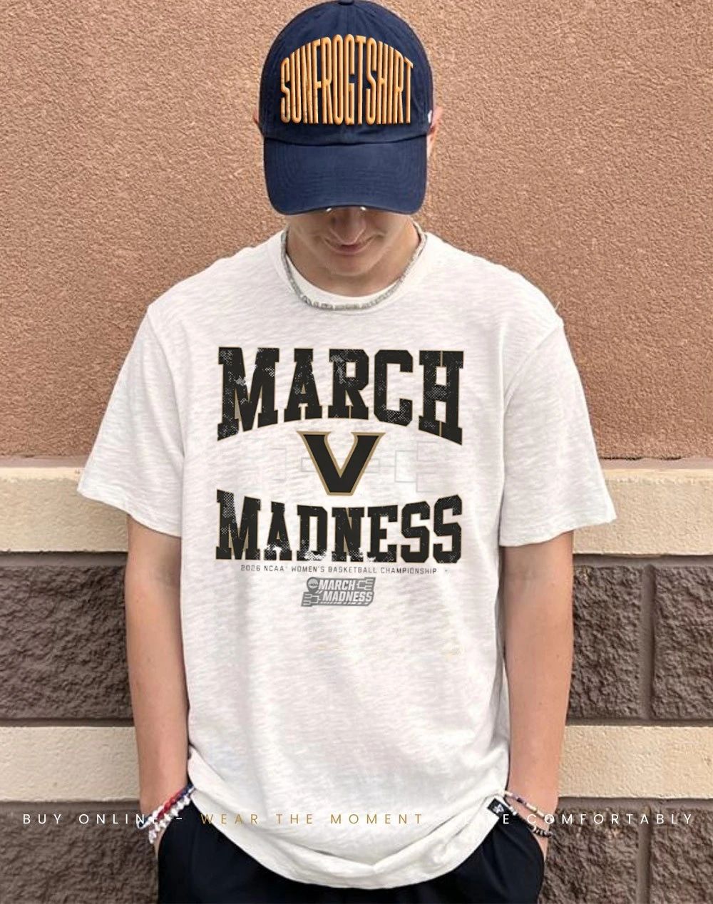 Vanderbilt Commodores WBB 2026 March Madness logo shirt