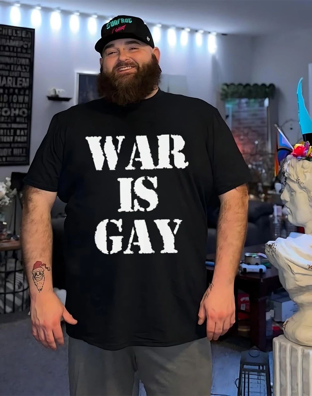 War Is Gay graphic shirt