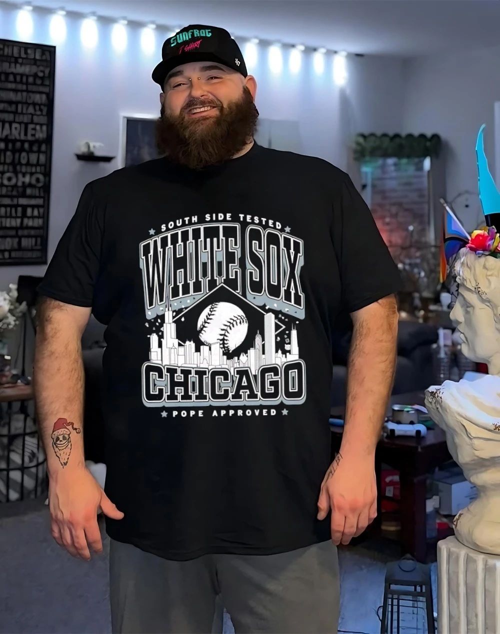 Chicago White Sox South Side tested Pope approved city skyline shirt