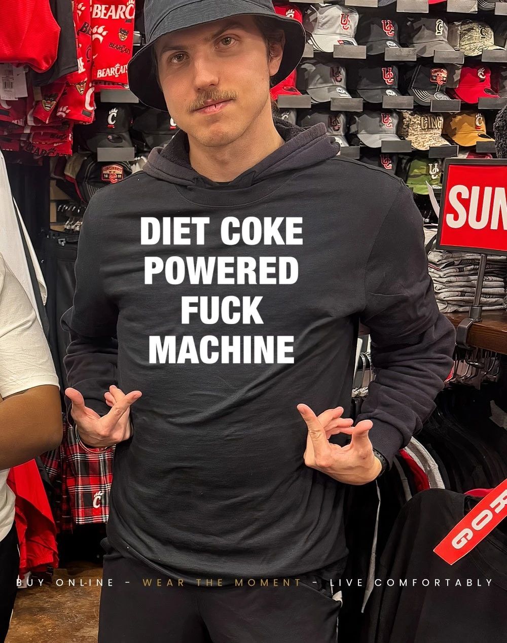 Soda powered fuck machine shirt