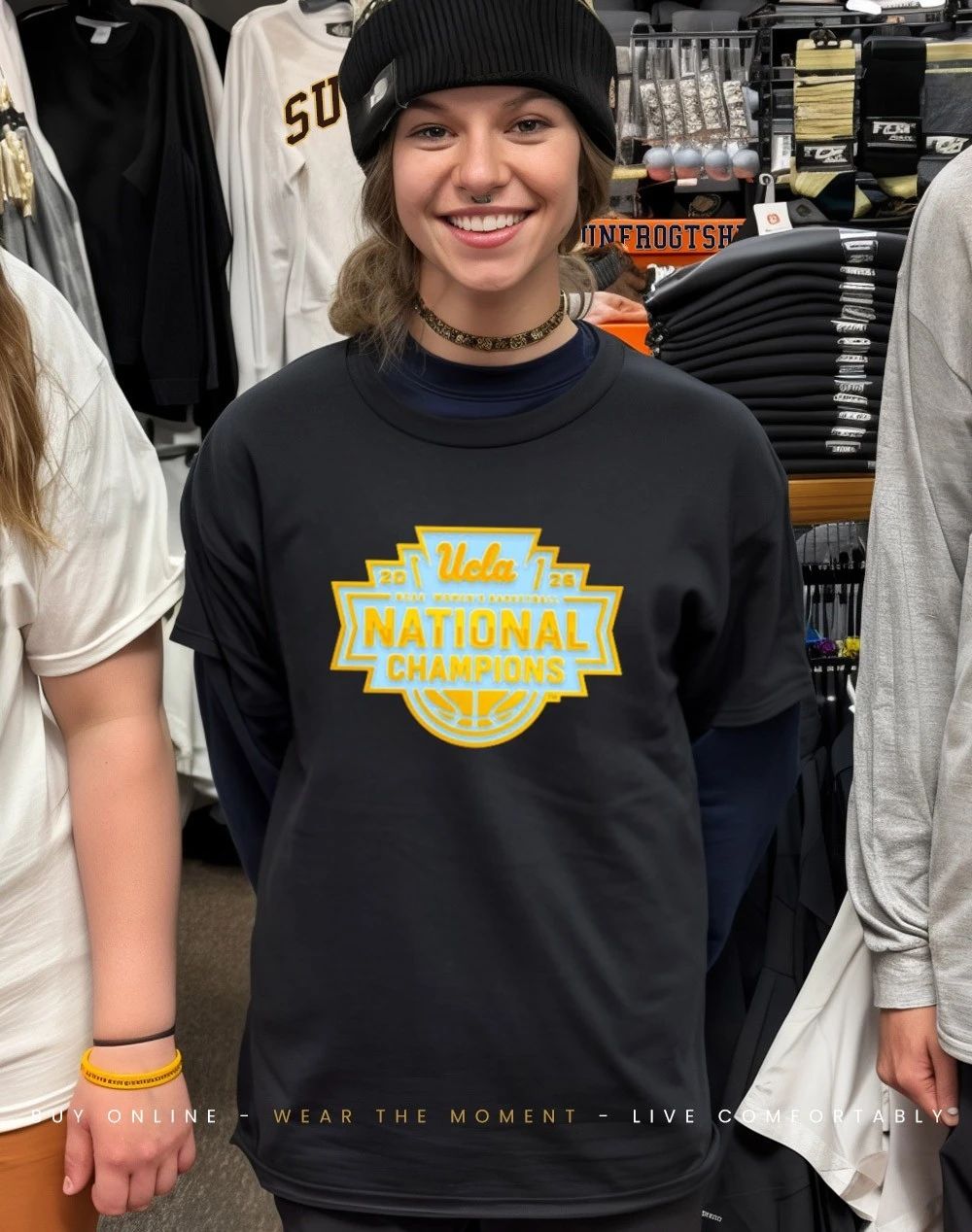 UCLA Bruins Women’s Basketball National Champions 2026 logo shirt